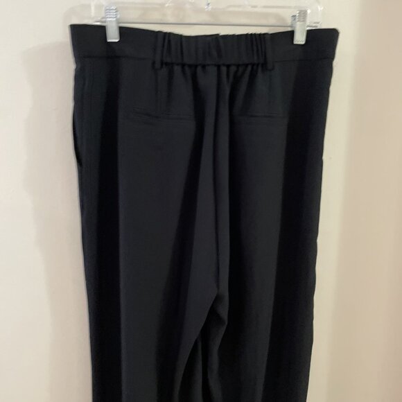 Shinestar Pleated Pants Women's Size Large Black Drawstring Tie Hem Disco Goth - Picture 5 of 11